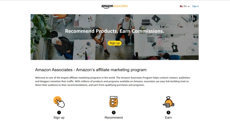 Amazon Associates 官网