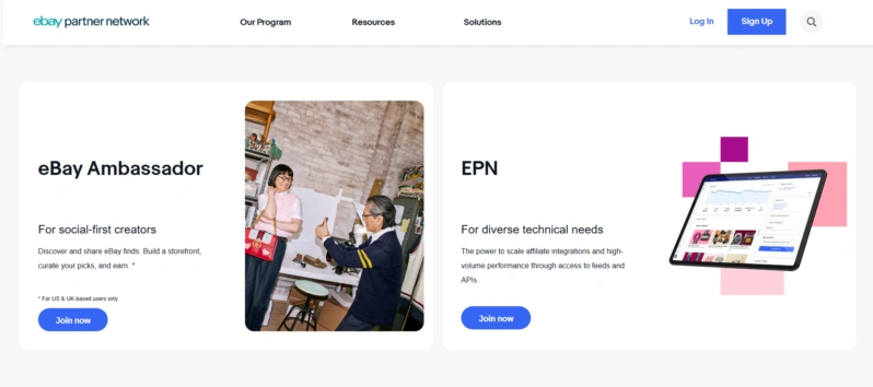 eBay Partner Network 官网